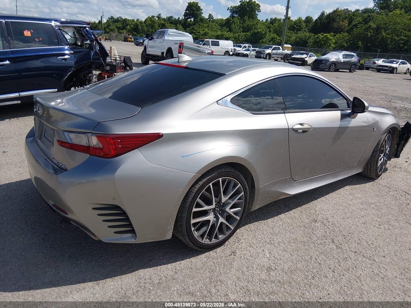 2015 Lexus Rc VIN JTHHE5BC1F5009938 IAAI salvage auction — FRONT END, Salvage (Louisiana), sold $2,450 on 2026-07-29 (photo 4)