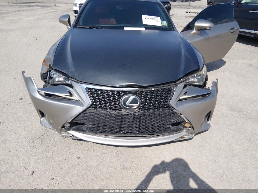 2015 Lexus Rc VIN JTHHE5BC1F5009938 IAAI salvage auction — FRONT END, Salvage (Louisiana), sold $2,450 on 2026-07-29 (photo 6)