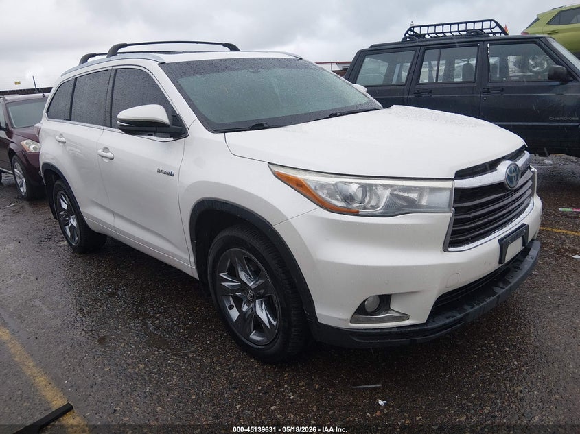 2015 Toyota Highlander VIN 5TDDCRFH7FS008161 IAAI salvage auction — LEFT FRONT, Salvage (Colorado), sold $6,300 on 2026-07-21 (photo 1)