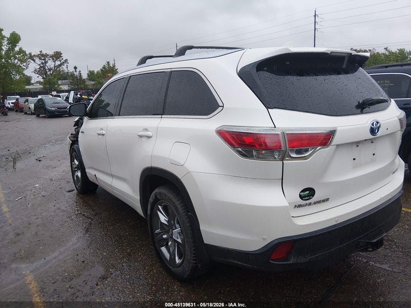 2015 Toyota Highlander VIN 5TDDCRFH7FS008161 IAAI salvage auction — LEFT FRONT, Salvage (Colorado), sold $6,300 on 2026-07-21 (photo 3)