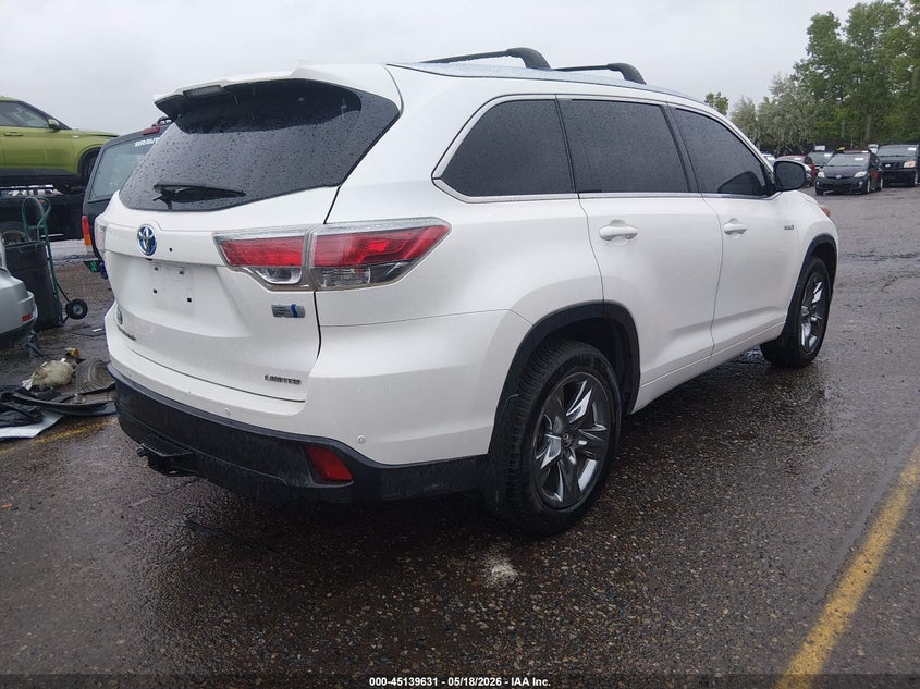 2015 Toyota Highlander VIN 5TDDCRFH7FS008161 IAAI salvage auction — LEFT FRONT, Salvage (Colorado), sold $6,300 on 2026-07-21 (photo 4)