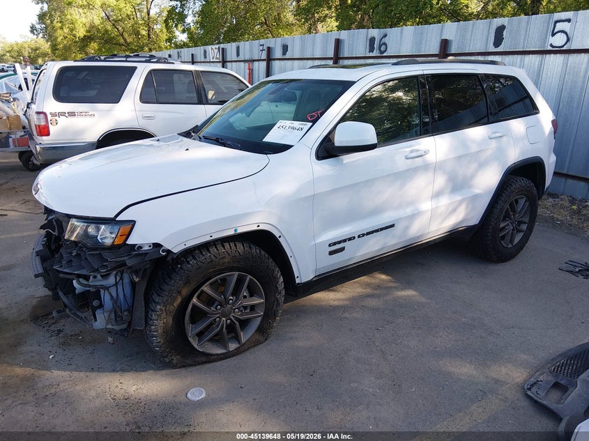 2016 Jeep Grand cherokee VIN 1C4RJFAGXGC457068 IAAI salvage auction — FRONT END, Salvage (Utah), sold $3,300 on 2026-07-09 (photo 2)