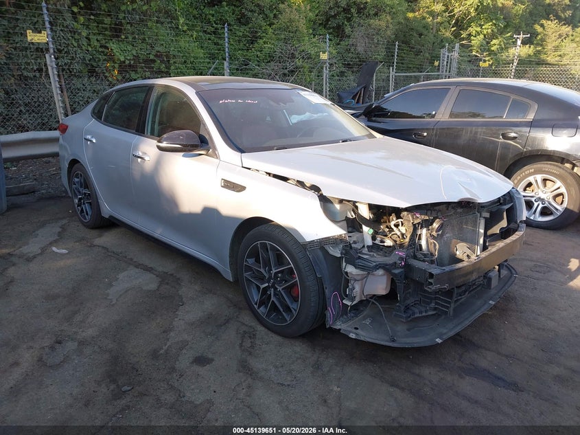 2019 Kia Optima VIN 5XXGW4L20KG366866 IAAI salvage auction — FRONT END, Salvage (North Carolina), sold $1,500 on 2026-07-23 (photo 1)