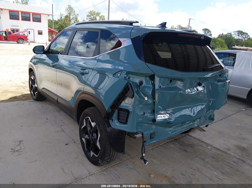 2026 Kia Seltos VIN KNDER2AA5T7922502 IAAI salvage auction — REAR END, Rebuildable (Florida), sold $7,900 on 2026-07-28 (photo 3)