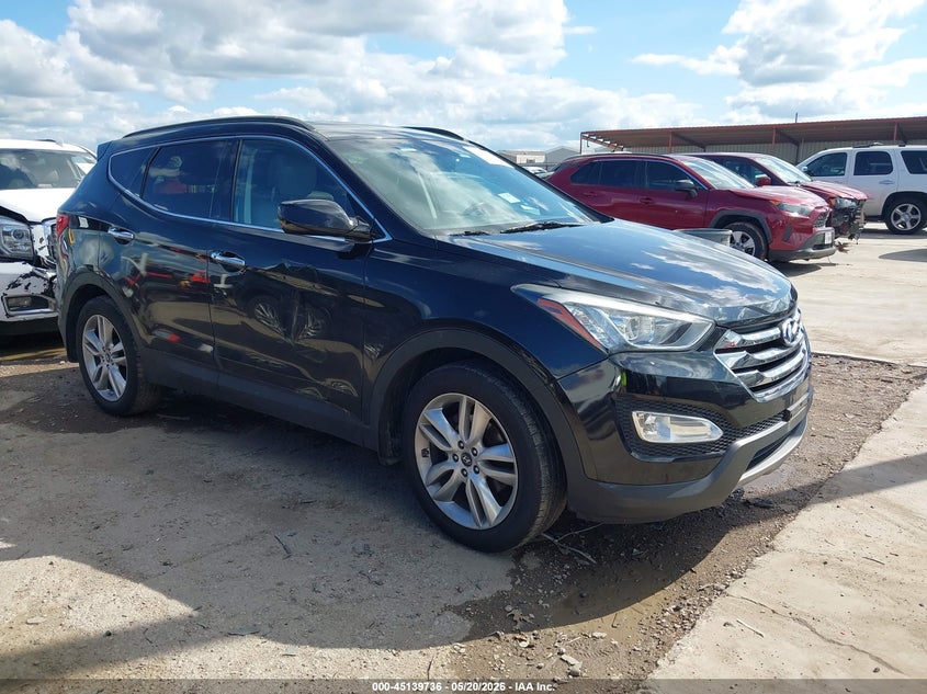 2013 Hyundai Santa fe VIN 5XYZU3LA9DG053247 IAAI salvage auction — LEFT FRONT, Salvage (Texas), sold $2,225 on 2026-07-21 (photo 1)
