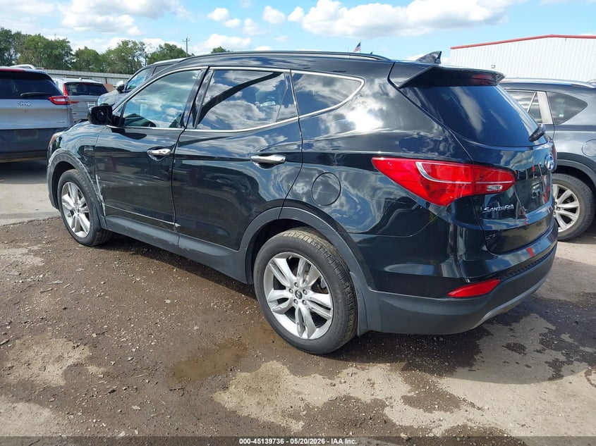 2013 Hyundai Santa fe VIN 5XYZU3LA9DG053247 IAAI salvage auction — LEFT FRONT, Salvage (Texas), sold $2,225 on 2026-07-21 (photo 3)