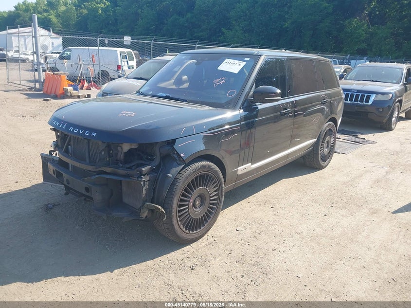2017 Land rover RANGE ROVER VIN SALGS5FE8HA358518 IAAI salvage auction — RIGHT FRONT, Salvage - Greater Than 75% (Maryland), sold $25 on 2026-07-31 (photo 2)