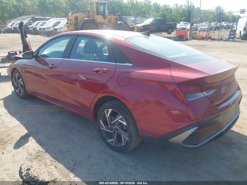 2025 Hyundai Elantra VIN KMHLS4DG6SU892932 IAAI salvage auction — FRONT END, Salvage - Greater Than 75% (Maryland), sold $4,800 on 2026-07-21 (photo 3)