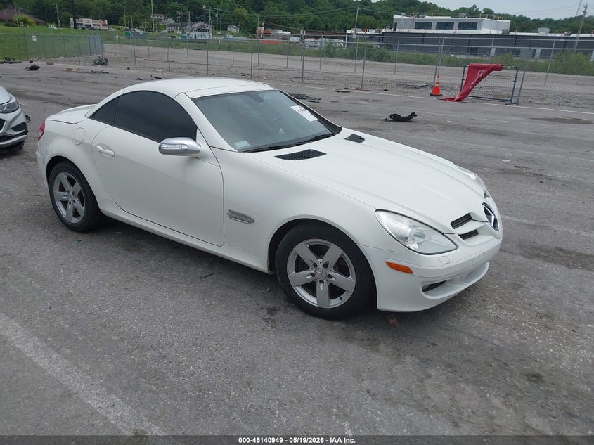 2007 Mercedes-benz Slk-class VIN WDBWK54F87F137497 IAAI salvage auction — HAIL, Salvage (Illinois), sold $1,500 on 2026-07-14 (photo 1)