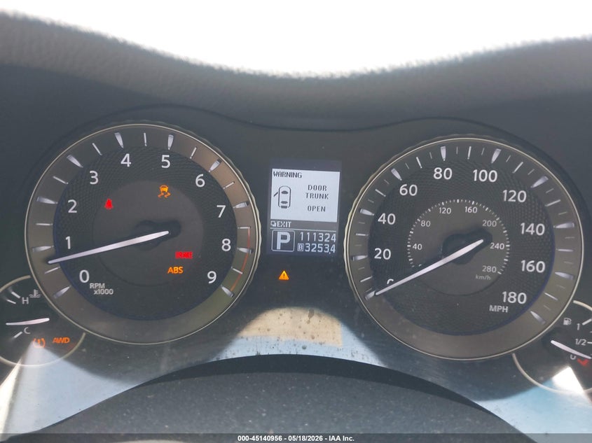 2012 Infiniti M VIN JN1BY1AR5CM393613 IAAI salvage auction — FRONT END, Salvage - Greater Than 75% (Maryland), sold $650 on 2026-07-07 (photo 7)