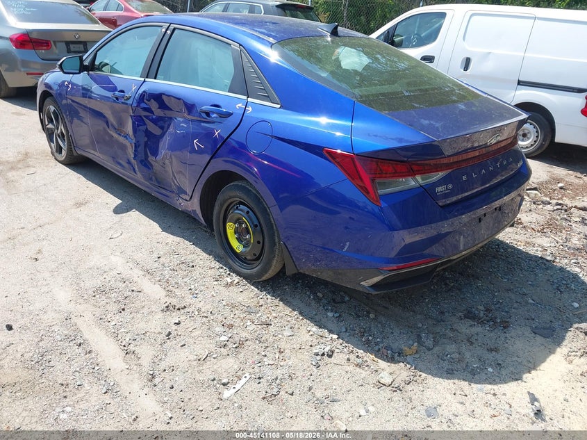 2023 Hyundai Elantra VIN KMHLN4AJ6PU086863 IAAI salvage auction — LEFT SIDE, Salvage (Rhode Island), sold $7,250 on 2026-07-07 (photo 3)