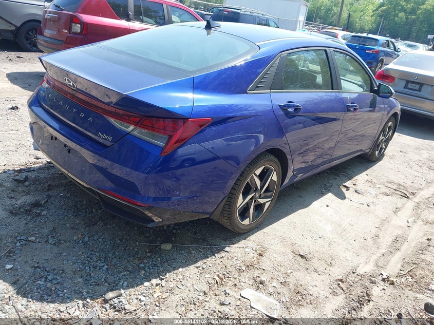 2023 Hyundai Elantra VIN KMHLN4AJ6PU086863 IAAI salvage auction — LEFT SIDE, Salvage (Rhode Island), sold $7,250 on 2026-07-07 (photo 4)