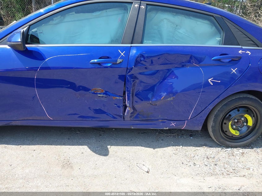 2023 Hyundai Elantra VIN KMHLN4AJ6PU086863 IAAI salvage auction — LEFT SIDE, Salvage (Rhode Island), sold $7,250 on 2026-07-07 (photo 6)