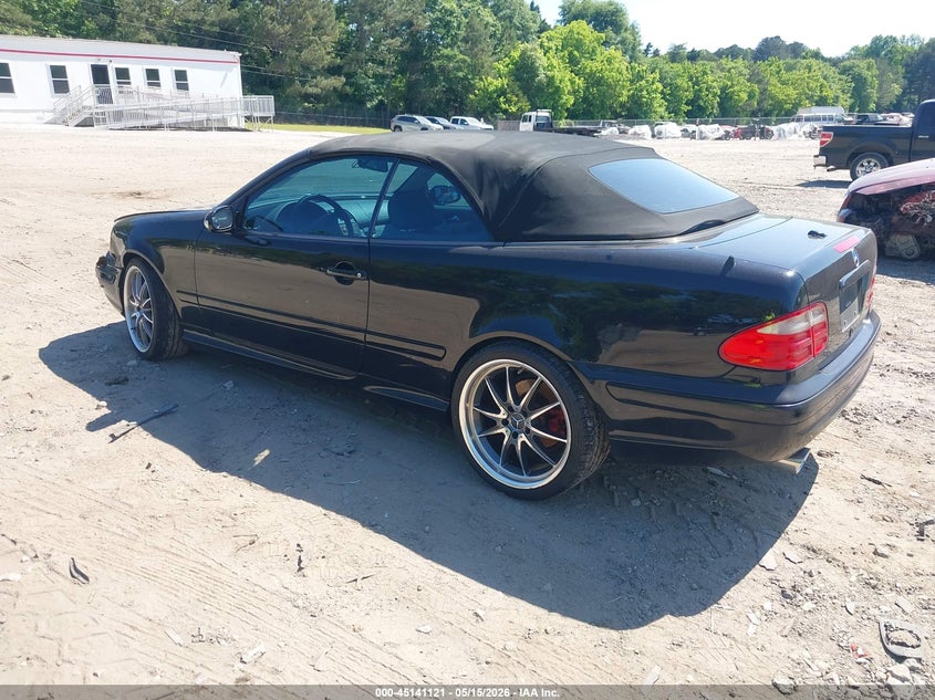 2001 Mercedes-benz Clk-class VIN WDBLK70G01T055608 IAAI salvage auction — FRONT END, Salvage (Georgia), sold $700 on 2026-07-17 (photo 3)
