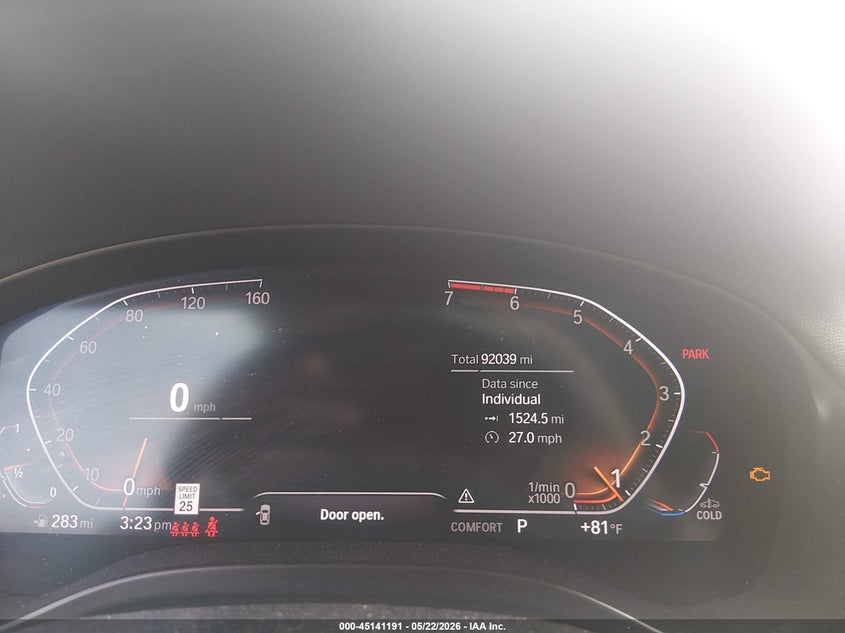 2022 BMW X4 VIN 5UX33DT09N9K86259 IAAI salvage auction — SUSPENSION, Salvage Title, sold $13,600 on 2026-08-27 (photo 7)