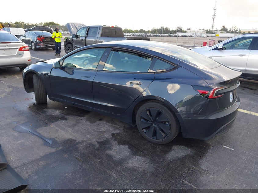 2024 Tesla Model 3 VIN 5YJ3E1EA0RF749238 IAAI salvage auction — LEFT FRONT, Rebuildable (Florida), sold $7,800 on 2026-07-09 (photo 3)