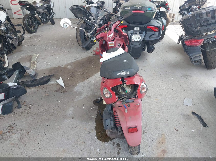 2013 Genuine scooter co. Buddy VIN RFVPAC904D1001982 IAAI salvage auction — FRONT END, Salvage (Texas), sold $100 on 2026-07-17 (photo 6)
