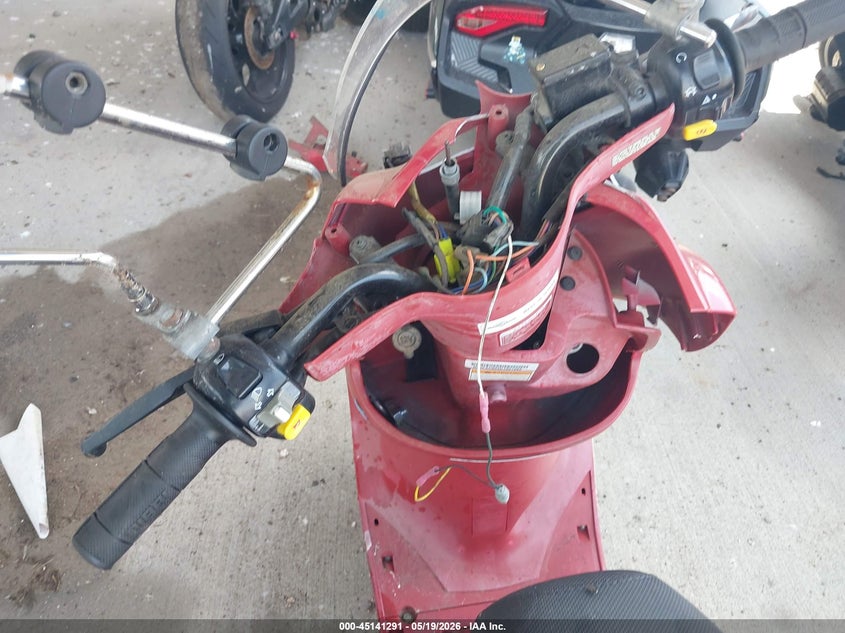 2013 Genuine scooter co. Buddy VIN RFVPAC904D1001982 IAAI salvage auction — FRONT END, Salvage (Texas), sold $100 on 2026-07-17 (photo 7)