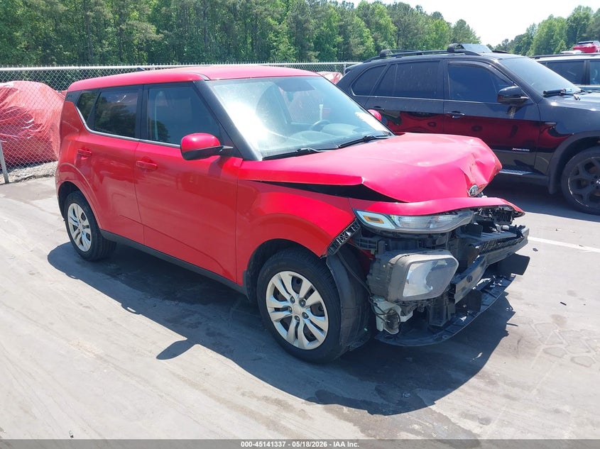 2020 Kia Soul VIN KNDJ23AU1L7048085 IAAI salvage auction — FRONT END, Salvage (North Carolina), sold $1,350 on 2026-07-15 (photo 1)