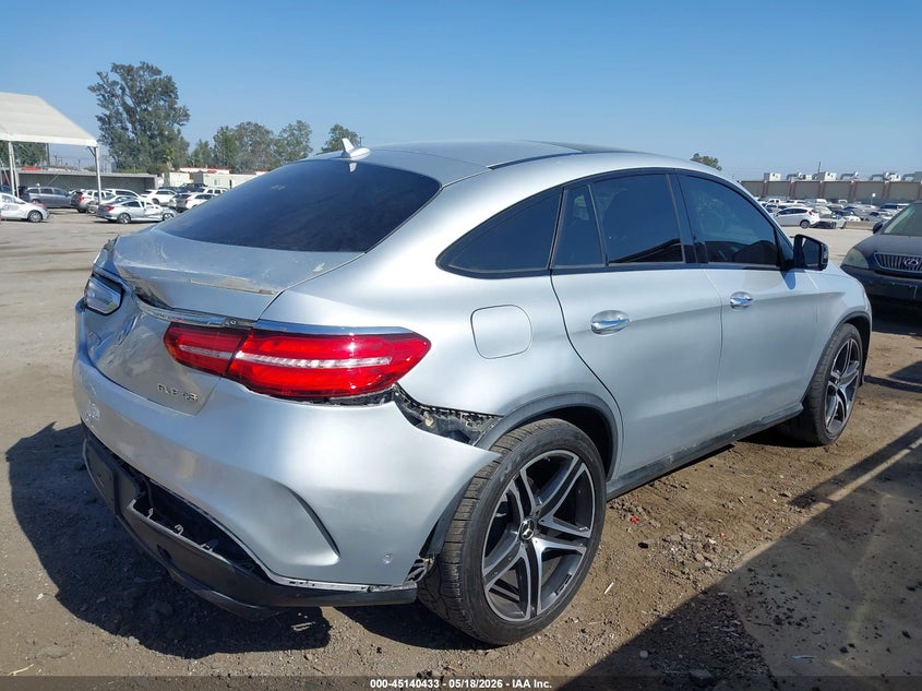 2019 Mercedes-benz Amg gle coupe VIN 4JGED6EB7KA147447 IAAI salvage auction — REAR END, Salvage (California), sold $21,000 on 2026-07-15 (photo 4)