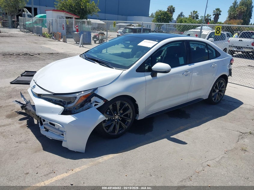 2026 Toyota Corolla VIN 5YFT4MCE3TP276778 IAAI salvage auction — FRONT END, Salvage (California), sold $6,300 on 2026-07-29 (photo 2)