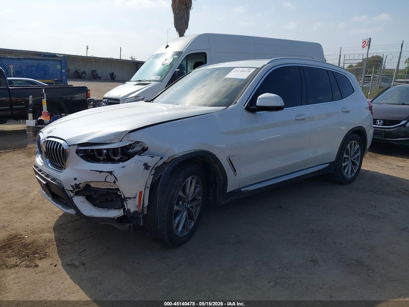 2019 BMW X3 VIN 5UXTR7C51KLE98103 IAAI salvage auction — LEFT FRONT, Salvage (California), sold $3,400 on 2026-07-15 (photo 2)