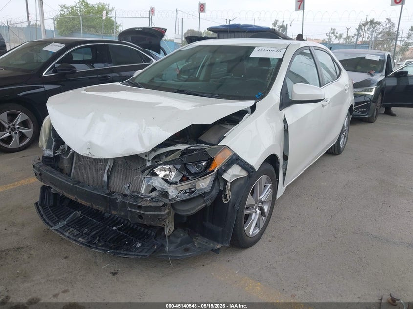 2014 Toyota Corolla VIN 5YFBPRHE4EP111477 IAAI salvage auction — LEFT FRONT, Salvage (California), sold $1,800 on 2026-07-12 (photo 2)