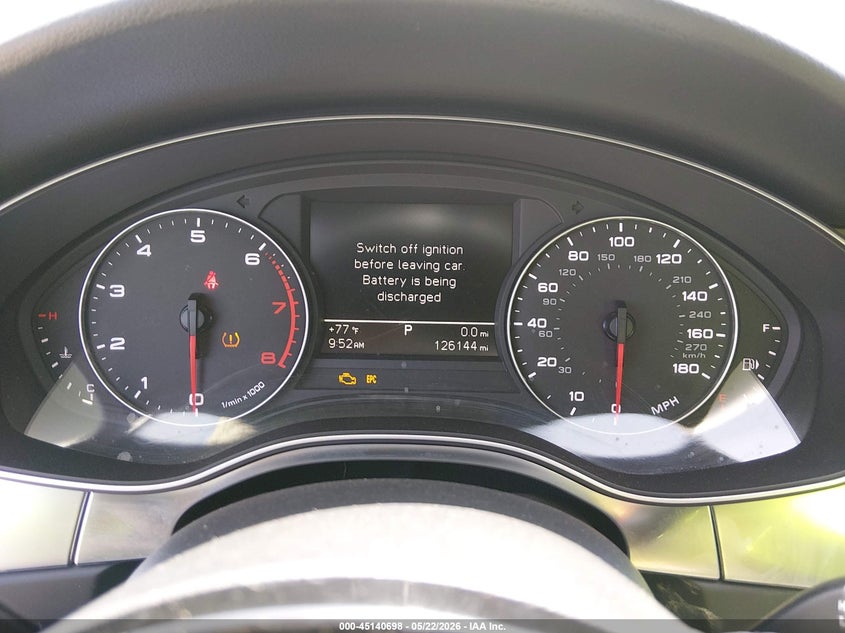 2015 Audi A6 VIN WAUFFAFC1FN022128 IAAI salvage auction — FRONT END, Salvage (California), sold $1,125 on 2026-07-13 (photo 7)