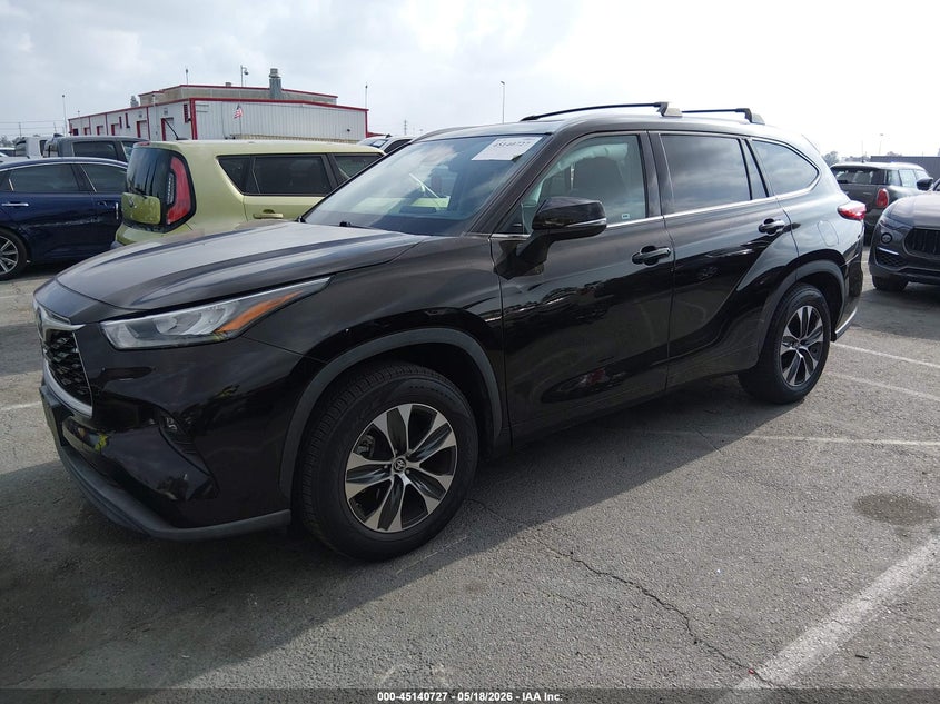 2020 Toyota Highlander VIN 5TDHZRAH5LS003723 IAAI salvage auction — RIGHT REAR, Salvage (California), sold $13,700 on 2026-07-09 (photo 2)
