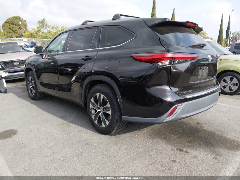 2020 Toyota Highlander VIN 5TDHZRAH5LS003723 IAAI salvage auction — RIGHT REAR, Salvage (California), sold $13,700 on 2026-07-09 (photo 3)
