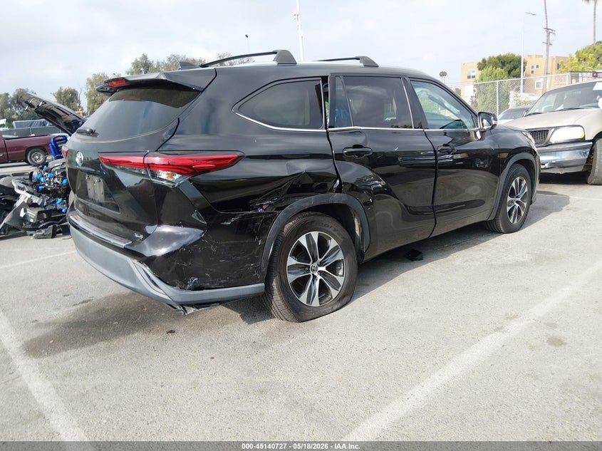 2020 Toyota Highlander VIN 5TDHZRAH5LS003723 IAAI salvage auction — RIGHT REAR, Salvage (California), sold $13,700 on 2026-07-09 (photo 4)