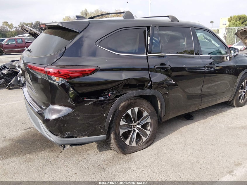 2020 Toyota Highlander VIN 5TDHZRAH5LS003723 IAAI salvage auction — RIGHT REAR, Salvage (California), sold $13,700 on 2026-07-09 (photo 6)