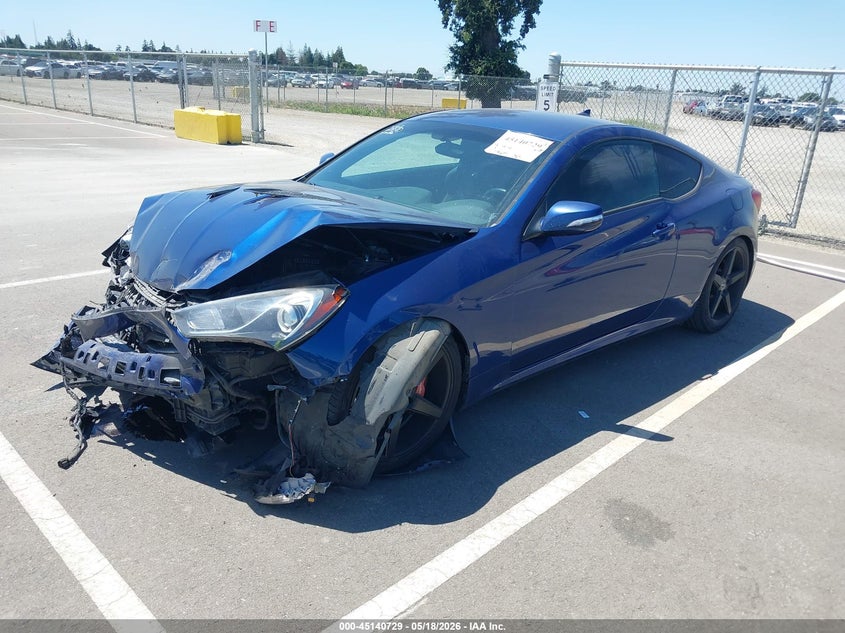 2016 Hyundai Genesis VIN KMHHU6KJ8GU133037 IAAI salvage auction — FRONT END, Salvage (California), sold $700 on 2026-07-07 (photo 2)