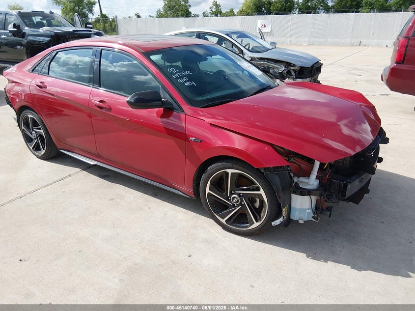 2023 Hyundai Elantra VIN KMHLR4AF3PU464816 IAAI salvage auction — FRONT END, Salvage Title, sold $3,700 on 2026-07-17 (photo 1)