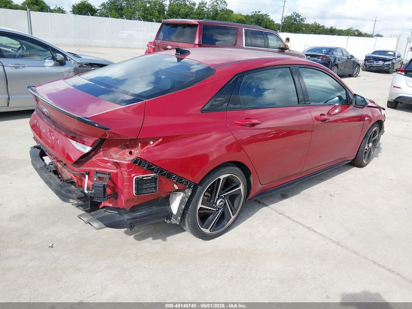 2023 Hyundai Elantra VIN KMHLR4AF3PU464816 IAAI salvage auction — FRONT END, Salvage Title, sold $3,700 on 2026-07-17 (photo 4)
