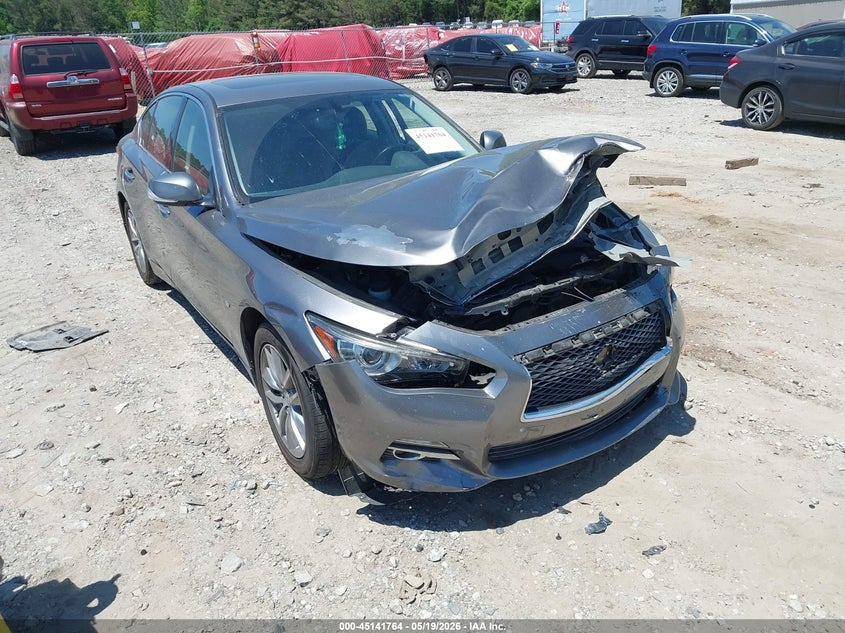 2014 Infiniti Q50 VIN JN1BV7AR9EM701669 IAAI salvage auction — FRONT END, Salvage (Georgia), sold $650 on 2026-07-17 (photo 6)