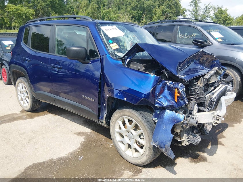 2019 Jeep Renegade VIN ZACNJBA18KPK31387 IAAI salvage auction — FRONT END, Salvage Title, sold $1,250 on 2026-07-15 (photo 1)
