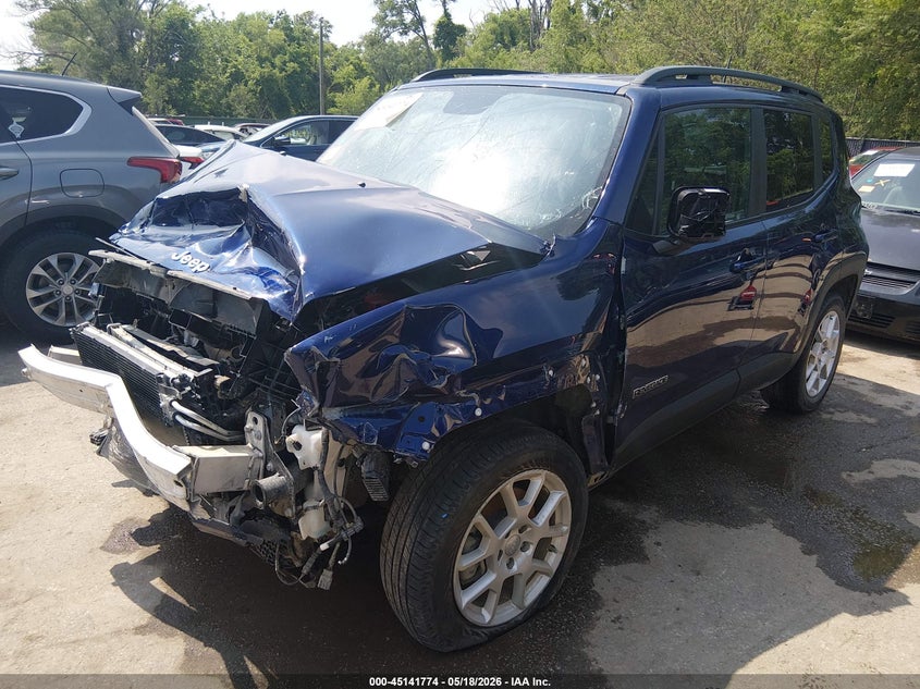 2019 Jeep Renegade VIN ZACNJBA18KPK31387 IAAI salvage auction — FRONT END, Salvage Title, sold $1,250 on 2026-07-15 (photo 2)