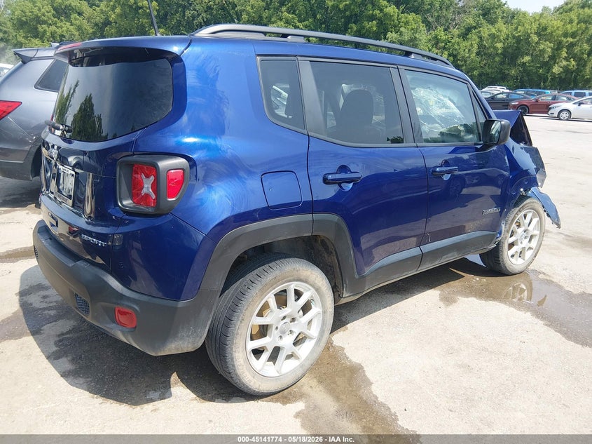 2019 Jeep Renegade VIN ZACNJBA18KPK31387 IAAI salvage auction — FRONT END, Salvage Title, sold $1,250 on 2026-07-15 (photo 4)