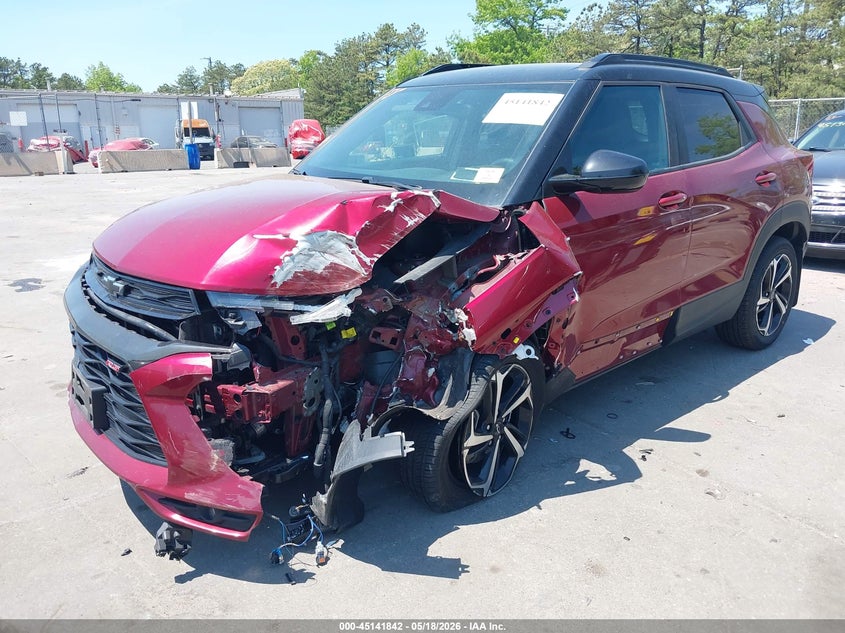 2022 Chevrolet Trailblazer VIN KL79MUSL3NB052693 IAAI salvage auction — LEFT SIDE, Mv-907A (New York), sold $2,150 on 2026-07-14 (photo 2)