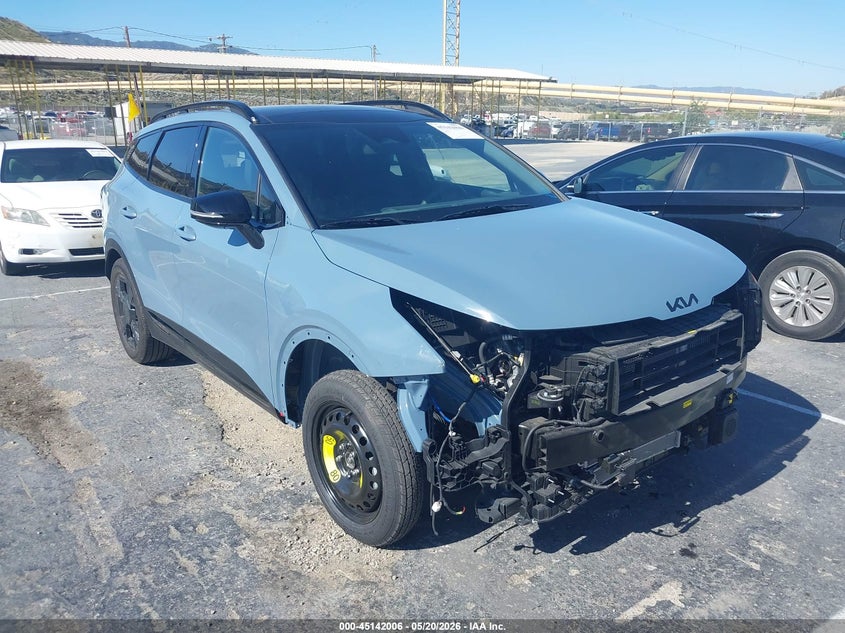 2026 Kia Sportage VIN KNDPVDDG6T7283319 IAAI salvage auction — FRONT END, Salvage (California), sold $16,600 on 2026-07-22 (photo 1)