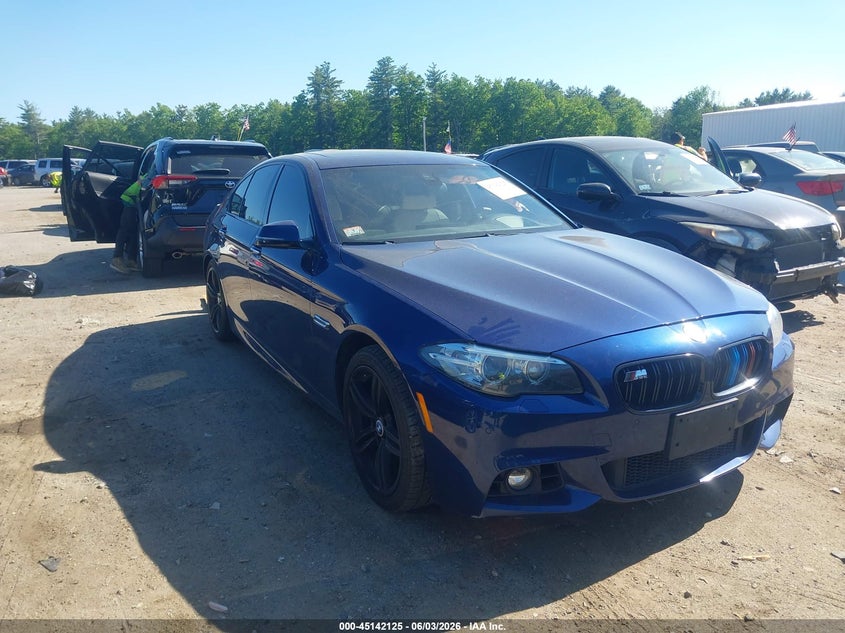 2016 BMW 5er VIN WBA5B3C52GG255806 IAAI salvage auction — SIDE, Salvage Title, sold $3,000 on 2026-07-19 (photo 1)