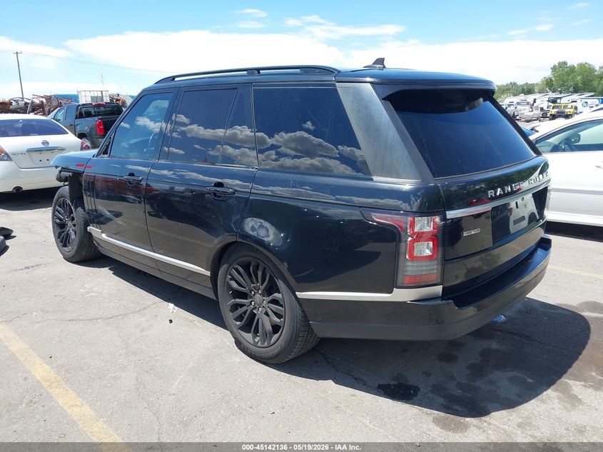 2016 Land rover RANGE ROVER VIN SALGS2KF2GA273945 IAAI salvage auction — FRONT END, Salvage (Utah), sold $5,025 on 2026-07-30 (photo 3)