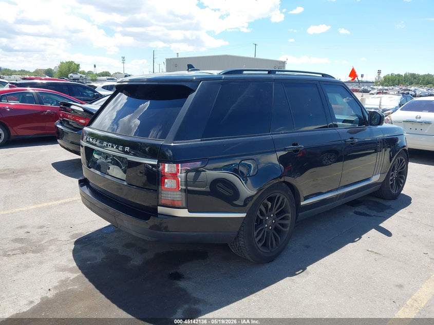 2016 Land rover RANGE ROVER VIN SALGS2KF2GA273945 IAAI salvage auction — FRONT END, Salvage (Utah), sold $5,025 on 2026-07-30 (photo 4)