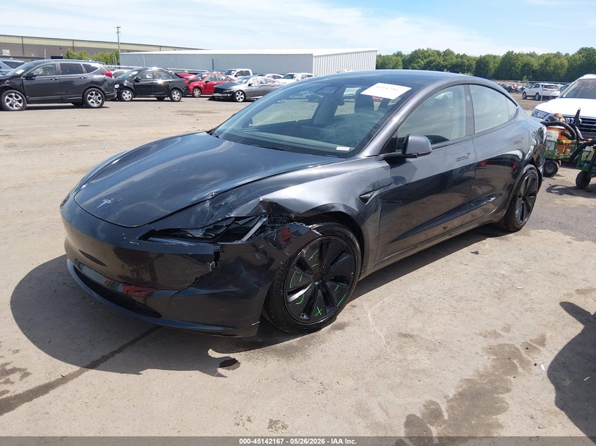 2024 Tesla Model 3 VIN 5YJ3E1EB1RF817247 IAAI salvage auction — LEFT FRONT, Salvage Title, sold $13,100 on 2026-07-28 (photo 2)