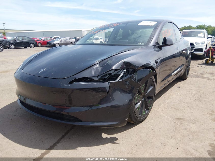 2024 Tesla Model 3 VIN 5YJ3E1EB1RF817247 IAAI salvage auction — LEFT FRONT, Salvage Title, sold $13,100 on 2026-07-28 (photo 6)