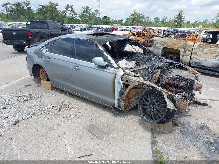 2015 Audi A6 VIN WAUGFAFC9FN017196 IAAI salvage auction — BURN, Clear (Indiana), sold $150 on 2026-07-10 (photo 1)