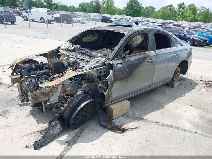 2015 Audi A6 VIN WAUGFAFC9FN017196 IAAI salvage auction — BURN, Clear (Indiana), sold $150 on 2026-07-10 (photo 2)