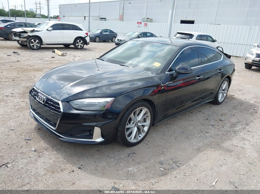 2020 Audi A5 VIN WAUANCF51LA004144 IAAI salvage auction — REAR END, Original (Texas), sold $9,600 on 2026-07-30 (photo 2)