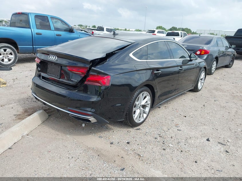 2020 Audi A5 VIN WAUANCF51LA004144 IAAI salvage auction — REAR END, Original (Texas), sold $8,500 on 2026-07-24 (photo 4)